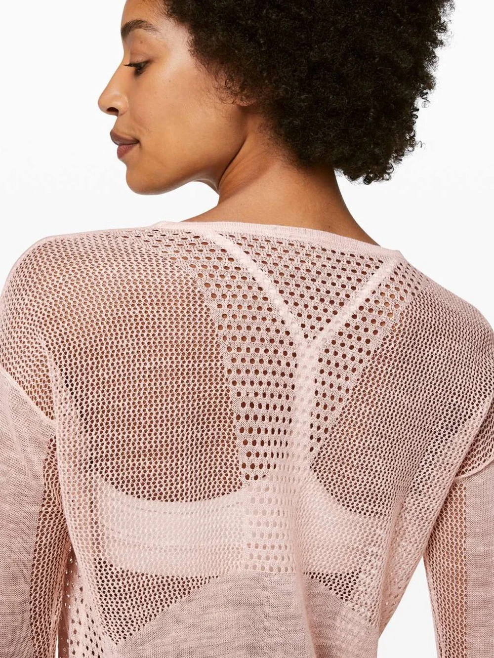 Lululemon Still Movement Sweater *Linen in Butter Pink Size 8/10